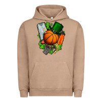 Pigment Burro St. Patrick's Day Basketball Urban Hoodie - FaDigitalArtStudio