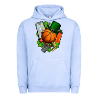 Pigment Grape Ice St. Patrick's Day Basketball Urban Hoodie - FaDigitalArtStudio