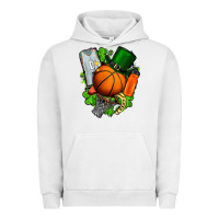 Pigment Lunar Rock St. Patrick's Day Basketball Urban Hoodie - FaDigitalArtStudio