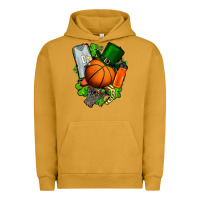 Pigment Peanut Butter St. Patrick's Day Basketball Urban Hoodie - FaDigitalArtStudio