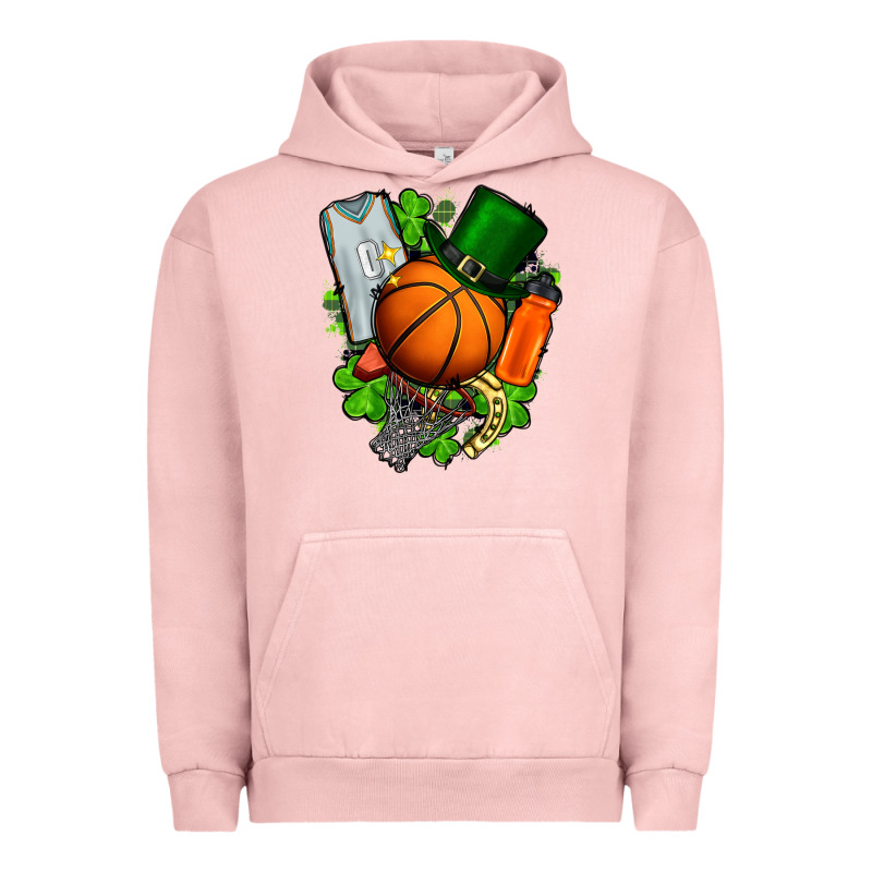 St. Patrick's Day Basketball Urban Hoodie by FaDigitalArtStudio | Teevron