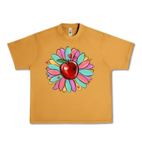 Peanut Butter teacher apple Urban Heavy Tee - MaliasSmallBusiness