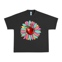 Pigment Black teacher apple Urban Heavy Tee - MaliasSmallBusiness