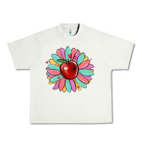 Pistachio teacher apple Urban Heavy Tee - MaliasSmallBusiness