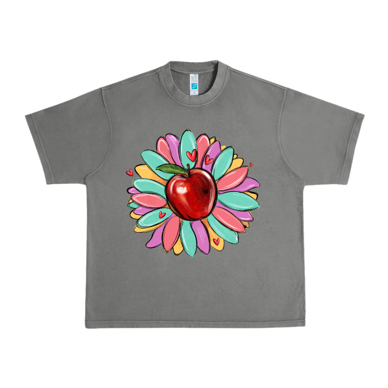 Teacher Apple Urban Heavy Tee by MaliasSmallBusiness | Teevron