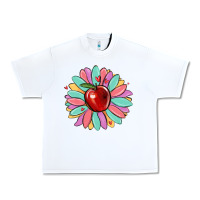 White teacher apple Urban Heavy Tee - MaliasSmallBusiness