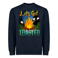 Navy lets get toasted Heavyweight Sweatshirt - NancyCooperArtShop