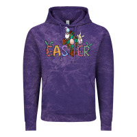 Cloud Purple cross rabbit easter gnomes Vintage Hoodie - Jasminsmagicworld