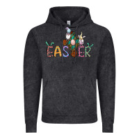 Vintage Black cross rabbit easter gnomes Vintage Hoodie - Jasminsmagicworld