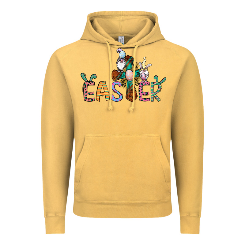 Cross Rabbit Easter Gnomes Vintage Hoodie by Jasminsmagicworld | Teevron
