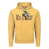 Vintage Mustard cross rabbit easter gnomes Vintage Hoodie - Jasminsmagicworld