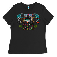 Black summer gigi Ladies Tee - CowhideDigitalArt