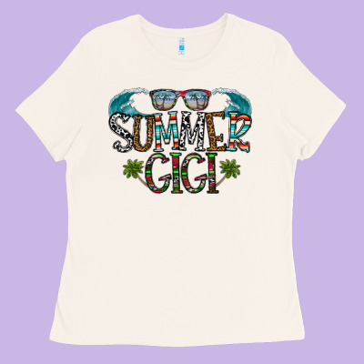 Summer Gigi Ladies Tee Designed By Cowhidedigitalart