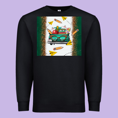 Back To School Truck Premium Sweatshirt Designed By Tumblerdesignbyshophia