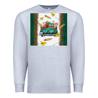 Heather Grey back to school truck Premium Sweatshirt - TumblerDesignByShophia