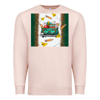 Pale Pink back to school truck Premium Sweatshirt - TumblerDesignByShophia