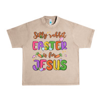 French Oak silly rabbit easter is for jesus Urban Heavy Tee - MaliasSmallBusiness