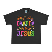 Pigment Black silly rabbit easter is for jesus Urban Heavy Tee - MaliasSmallBusiness