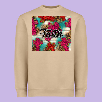 Faith Heavyweight Sweatshirt Designed By Nancycooperartshop
