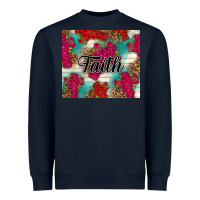 Navy faith Heavyweight Sweatshirt - NancyCooperArtShop