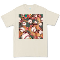 Bone baseball leopard seamless pattern Premium Tee - JahusDesignShop