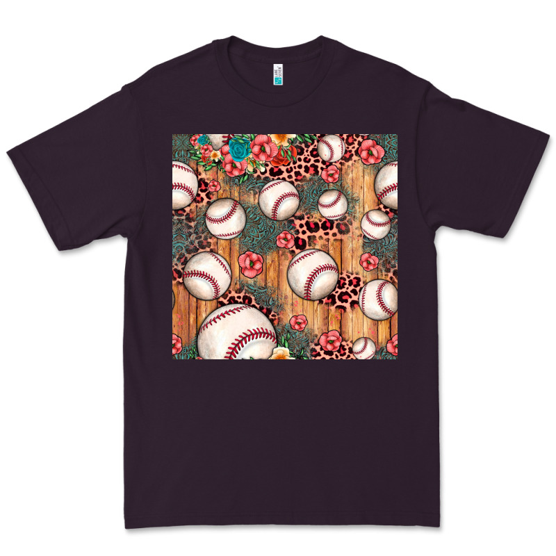 Baseball Leopard Seamless Pattern Premium Tee by JahusDesignShop | Teevron