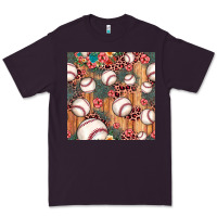 Plum baseball leopard seamless pattern Premium Tee - JahusDesignShop