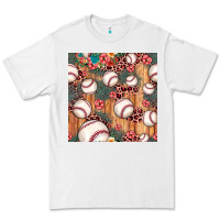 White baseball leopard seamless pattern Premium Tee - JahusDesignShop