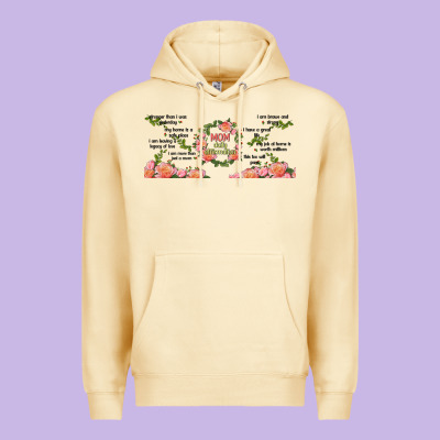Mom Daily Affirmation Premium Hoodie Designed By Tumblerdesignbyshophia