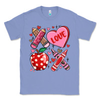 Colony Blue valentine xoxo teacher Classic Tee - MaliasSmallBusiness