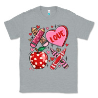Heather Grey valentine xoxo teacher Classic Tee - MaliasSmallBusiness