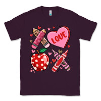 Plum valentine xoxo teacher Classic Tee - MaliasSmallBusiness