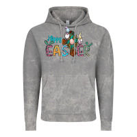 Cloud Rock cross rabbit gnomes happy easter Vintage Hoodie - Jasminsmagicworld