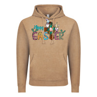 Vintage Coffee cross rabbit gnomes happy easter Vintage Hoodie - Jasminsmagicworld