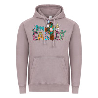 Cross Rabbit Gnomes Happy Easter Vintage Hoodie | Teevron