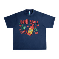 Navy will you be my Urban Heavy Tee - MaliasSmallBusiness
