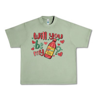Oil Green will you be my Urban Heavy Tee - MaliasSmallBusiness