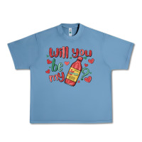 Pebble Blue will you be my Urban Heavy Tee - MaliasSmallBusiness