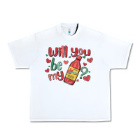 White will you be my Urban Heavy Tee - MaliasSmallBusiness