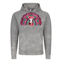 Cloud Rock valentines day pink gemstones baby calf rainbow Vintage Hoodie - Jasminsmagicworld