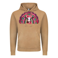 Valentines Day Pink Gemstones Baby Calf Rainbow Vintage Hoodie | Teevron