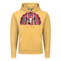 Vintage Mustard valentines day pink gemstones baby calf rainbow Vintage Hoodie - Jasminsmagicworld