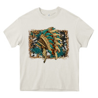 Cream indian headdress with background Heavy Core Tee - HRA Design Shop