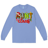 Colony Blue aunt claus Long Sleeve Tee - MaliasSmallBusiness
