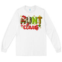 White aunt claus Long Sleeve Tee - MaliasSmallBusiness