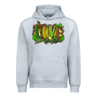Heather Grey love like jesus st. patricks Urban Hoodie - FaDigitalArtStudio