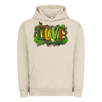 Pigment French Oak love like jesus st. patricks Urban Hoodie - FaDigitalArtStudio