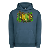 Pigment Midnight Navy love like jesus st. patricks Urban Hoodie - FaDigitalArtStudio