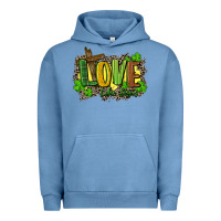 Pigment Pebble Blue love like jesus st. patricks Urban Hoodie - FaDigitalArtStudio