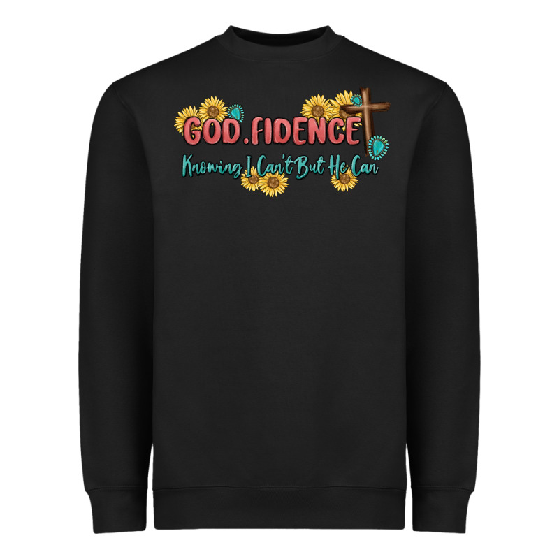God Fidence Heavyweight Sweatshirt by MaliasSmallBusiness | Teevron